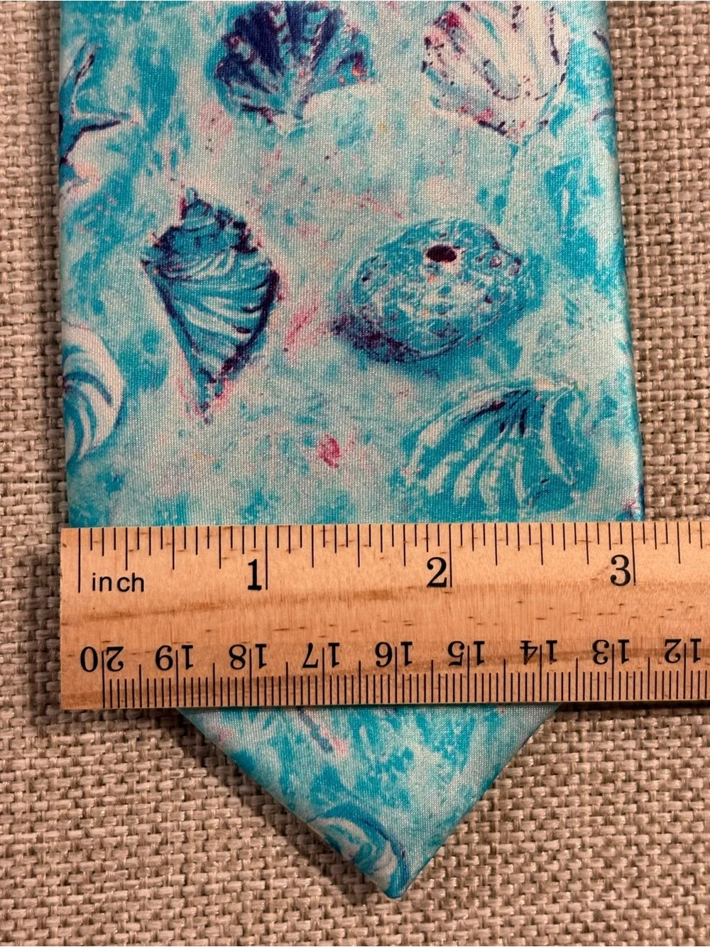 Leoma Lovegrove Seashell Print Necktie Matlacha Florida Artist Tie
